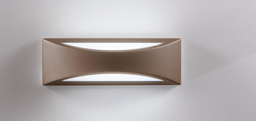 Applique per esterno IP54 in alluminio bianco , antracite o corten led integrato con regolazione luce 3000-4000°k 16W 1800 lumen WEISS Applique per esterno IP54 in alluminio bianco , antracite o corten led integrato con regolazione luce 3000-4000°k 16W 1800 lumen WEISS